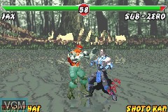 In-game screen of the game Mortal Kombat - Deadly Alliance on Nintendo GameBoy Advance