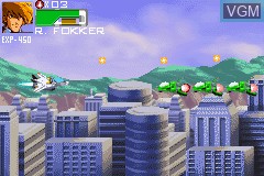 In-game screen of the game Robotech - The Macross Saga on Nintendo GameBoy Advance