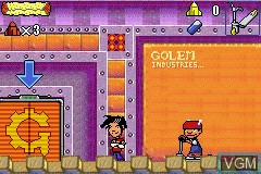 In-game screen of the game Rocket Power - Beach Bandits on Nintendo GameBoy Advance