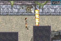 In-game screen of the game Lara Croft - Tomb Raider - The Prophecy on Nintendo GameBoy Advance