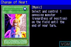 In-game screen of the game Yu-Gi-Oh! The Eternal Duelist Soul on Nintendo GameBoy Advance