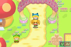 In-game screen of the game Wagamama * Fairy - Mirumo de Pon! Ougon Maracas no Densetsu on Nintendo GameBoy Advance