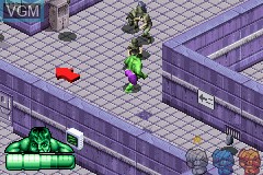 In-game screen of the game Incredible Hulk, The on Nintendo GameBoy Advance