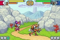 In-game screen of the game Croket! 2 - Yami no Bank to Ban Joou on Nintendo GameBoy Advance