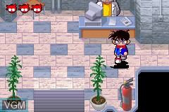 In-game screen of the game Meitantei Conan - Nerawareta Tantei on Nintendo GameBoy Advance