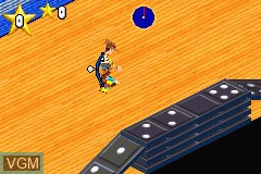 In-game screen of the game Disney's Extreme Skate Adventure on Nintendo GameBoy Advance