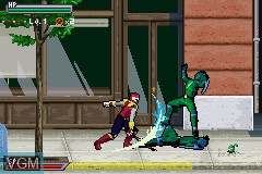 In-game screen of the game Power Rangers - Ninja Storm on Nintendo GameBoy Advance