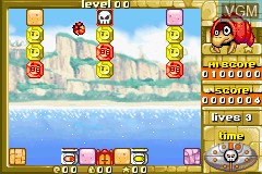In-game screen of the game Gem Smashers on Nintendo GameBoy Advance