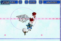 In-game screen of the game Backyard Hockey on Nintendo GameBoy Advance