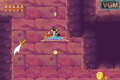 In-game screen of the game Disney Princess on Nintendo GameBoy Advance