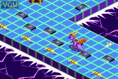 In-game screen of the game Spyro - Attack of the Rhynocs on Nintendo GameBoy Advance