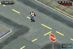 In-game screen of the game Tony Hawk's Underground on Nintendo GameBoy Advance