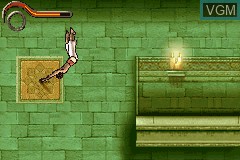 In-game screen of the game Prince of Persia - The Sands of Time on Nintendo GameBoy Advance