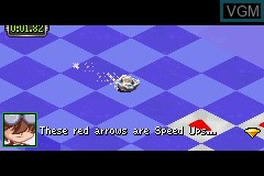 In-game screen of the game Beyblade VForce - Ultimate Blader Jam on Nintendo GameBoy Advance