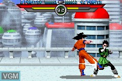 In-game screen of the game Dragon Ball Z - Taiketsu on Nintendo GameBoy Advance