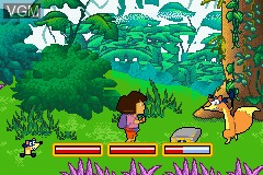 In-game screen of the game Dora the Explorer - Super Spies on Nintendo GameBoy Advance
