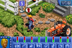 In-game screen of the game Sims Bustin' Out, The on Nintendo GameBoy Advance