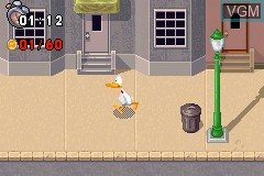 In-game screen of the game Sitting Ducks on Nintendo GameBoy Advance