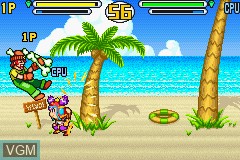 In-game screen of the game Croket! 3 - Granyuu Oukoku no Nazo on Nintendo GameBoy Advance