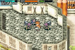 In-game screen of the game Shining Soul II on Nintendo GameBoy Advance