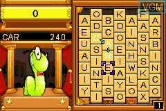 In-game screen of the game Bookworm on Nintendo GameBoy Advance