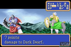 In-game screen of the game Shining Force - Resurrection of the Dark Dragon on Nintendo GameBoy Advance