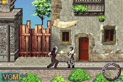 In-game screen of the game Around the World in 80 Days on Nintendo GameBoy Advance