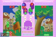 In-game screen of the game Puyo Puyo Fever on Nintendo GameBoy Advance