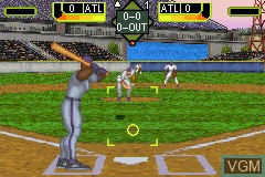 In-game screen of the game Crushed Baseball on Nintendo GameBoy Advance