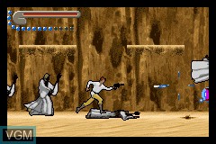 In-game screen of the game Star Wars Trilogy - Apprentice of the Force on Nintendo GameBoy Advance