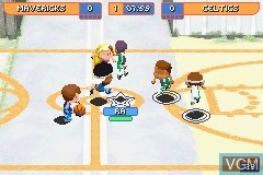 In-game screen of the game Backyard Basketball on Nintendo GameBoy Advance