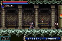 In-game screen of the game Castlevania - Circle of the Moon on Nintendo GameBoy Advance