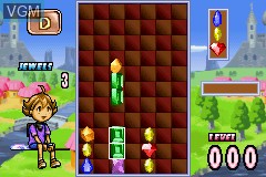 In-game screen of the game Columns Crown on Nintendo GameBoy Advance