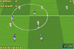 In-game screen of the game David Beckham Soccer on Nintendo GameBoy Advance