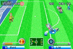 In-game screen of the game Disney Sports - Soccer on Nintendo GameBoy Advance