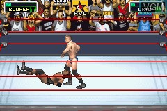 In-game screen of the game WWE Survivor Series on Nintendo GameBoy Advance