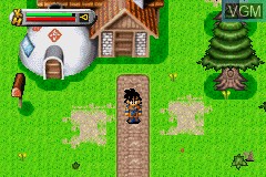 In-game screen of the game Dragon Ball Z - The Legacy of Goku on Nintendo GameBoy Advance