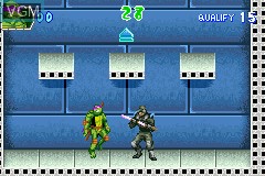 In-game screen of the game Teenage Mutant Ninja Turtles 2 - Battle Nexus on Nintendo GameBoy Advance