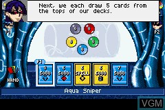 In-game screen of the game Duel Masters - Kaijudo Showdown on Nintendo GameBoy Advance