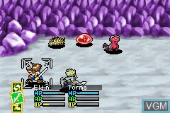 In-game screen of the game Lufia - The Ruins of Lore on Nintendo GameBoy Advance