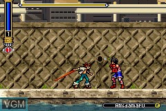In-game screen of the game Shaman King - Master of Spirits on Nintendo GameBoy Advance