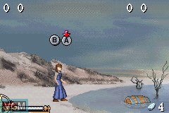 In-game screen of the game Lemony Snicket's A Series of Unfortunate Events on Nintendo GameBoy Advance