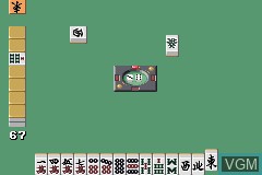 In-game screen of the game Goku Mahjong Deluxe - Mirai Senshi 21 on Nintendo GameBoy Advance