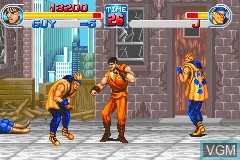 In-game screen of the game Final Fight One on Nintendo GameBoy Advance