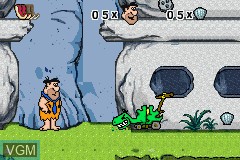 In-game screen of the game Flintstones, The - Big Trouble in Bedrock on Nintendo GameBoy Advance