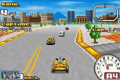 In-game screen of the game Gadget Racers on Nintendo GameBoy Advance