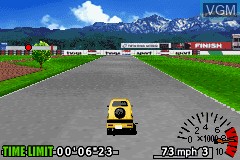 In-game screen of the game GT Advance 3 - Pro Concept Racing on Nintendo GameBoy Advance