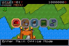 In-game screen of the game Jurassic Park III - Park Builder on Nintendo GameBoy Advance