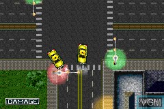 In-game screen of the game Midnight Club - Street Racing on Nintendo GameBoy Advance