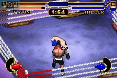 In-game screen of the game Mike Tyson Boxing on Nintendo GameBoy Advance
